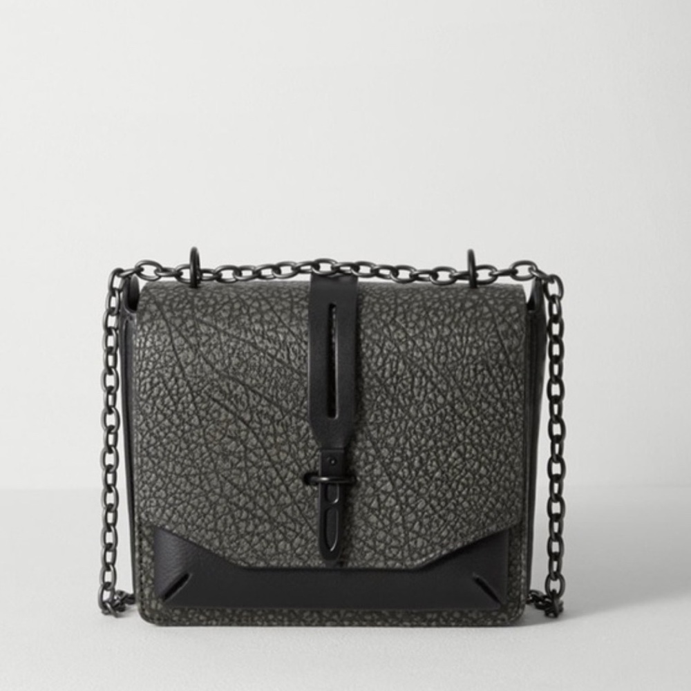 Rag & Bone Black and Gray Crossbody Bag